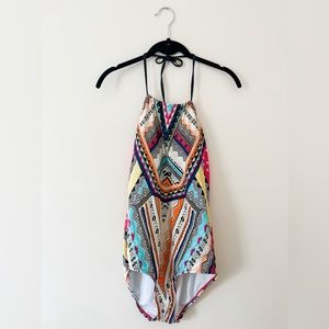 One Piece Low Back Boho Swimsuit | Size XL